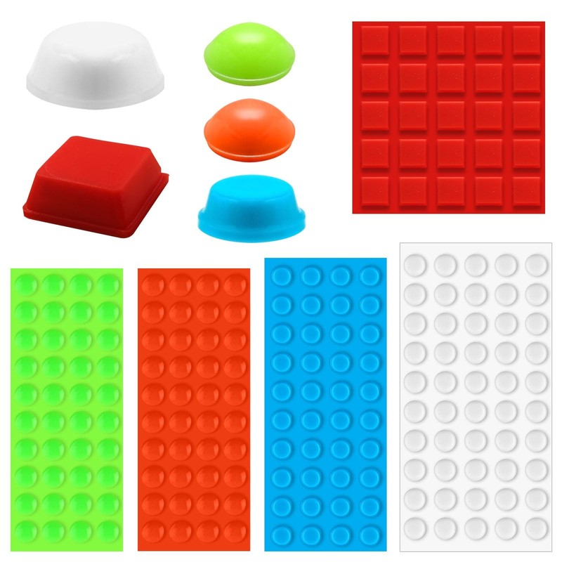 195pcs Bump Dots for Visually Impaired, Silicone Braille Stickers Low Vision …