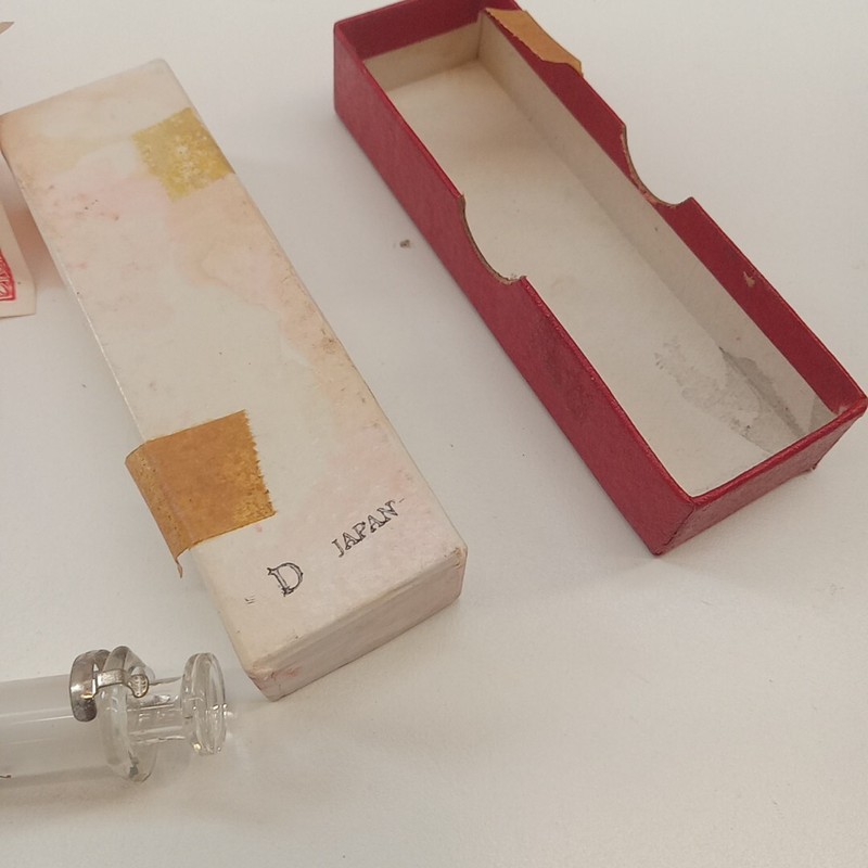 Vintage Glass Syringe Luer 2cc Original Package Propper Trophy 1960's READ gallery