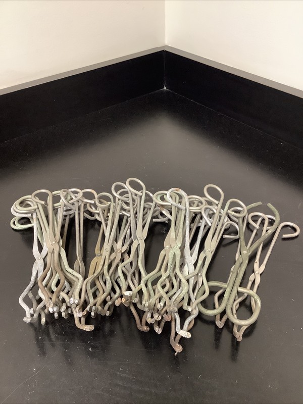 Lot Of 33 Fisher Brand Stainless Tongs