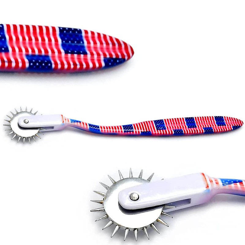 OdontoMed2011 Rotating Spur Wartenberg 7″, Mix Color Coated Flag Print