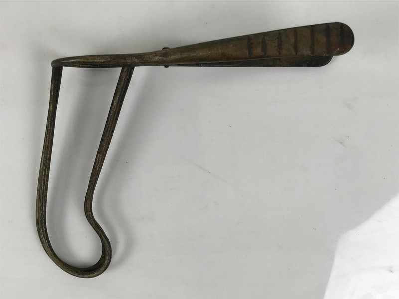 Antique Japanese Brass Throat Speculum Tool Manual ENT Medical Equipment JK920 gallery