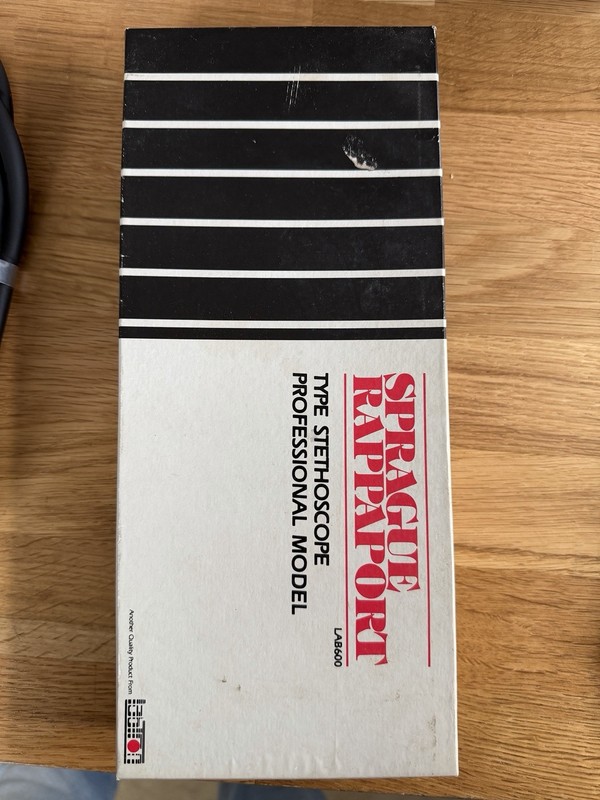 Sprague Rappaport Lab600 Stethoscope - Vintage In Box w/ Manuals & Accessories gallery