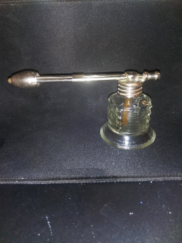 Vintage Holmspray Drugstore Atomizer Glass Jar Throat Nasal Spray. gallery