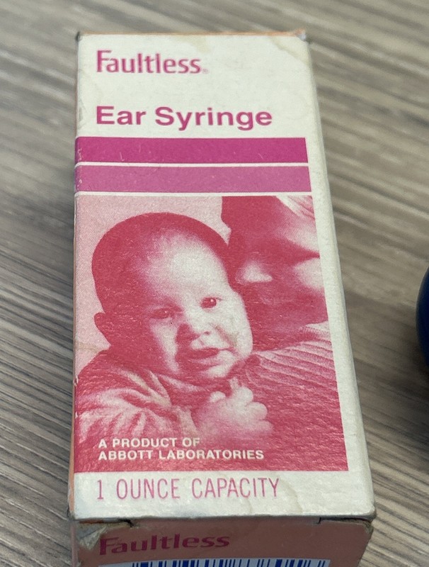 Vintage Faultless Baby Ear Syringe ~ Vintage Advertising A Product Of Abbott Lab gallery