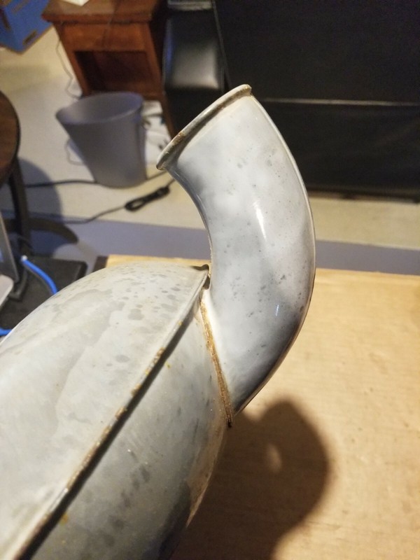 Vintage Graniteware Bedpan Grey Gray Granite Ware Enamelware Enameled ware gallery