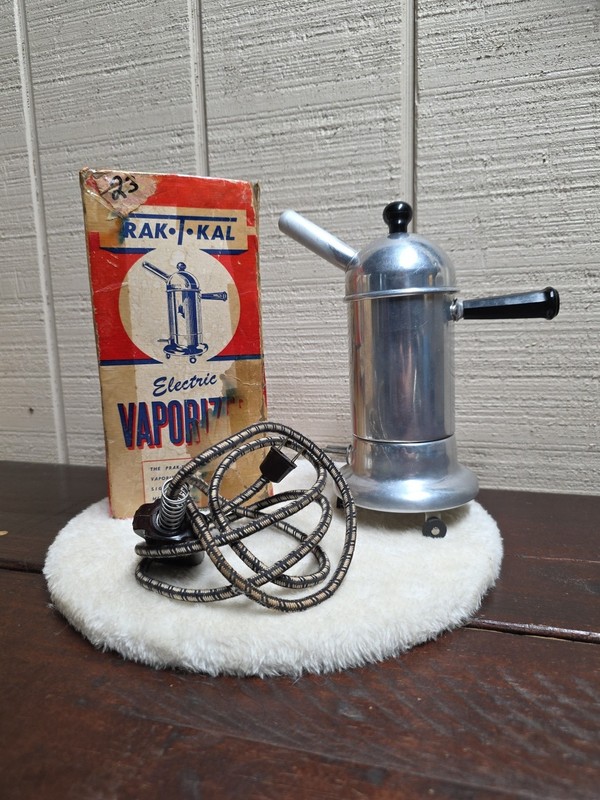 Vintage MCM PRAK-T-KAL ELECTRIC VAPORIZER EARLY MODEL 101-A LEVITON TESTED USA