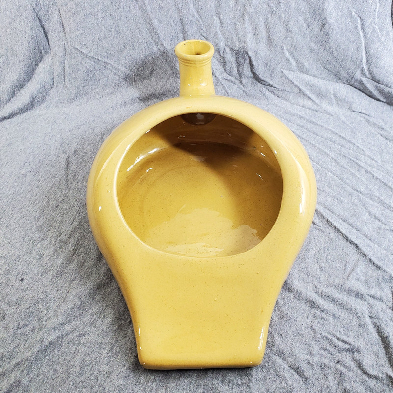 Vintage Yellow Ceramic Male Urinal Bedpan Jug Medical Chamber Pot gallery