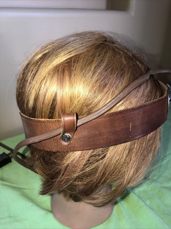 Antique Doctor’s Medical Head Lamp Flashlight Leather Headband Quack Medicine gallery