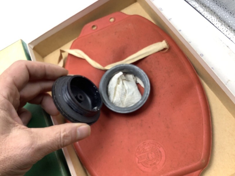 ORIGINAL -- B F Goodrich -- OVAL ICE CAP in box -- RED gallery