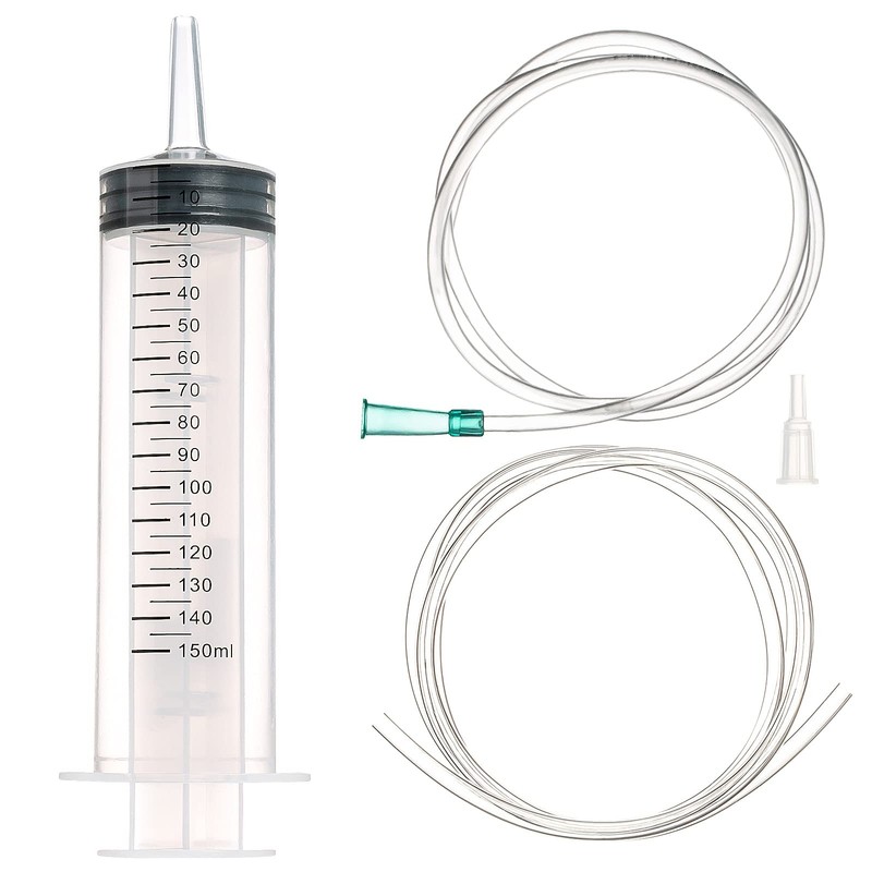 SHAOTONG 150ml Syringe with 40 Inch Tube and Tip Adapter, for 150ML/CC