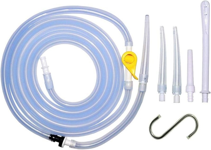 Enema-Bag/Bucket Kit Replacement Part, Silicone Enema Hose 6.5ft, White
