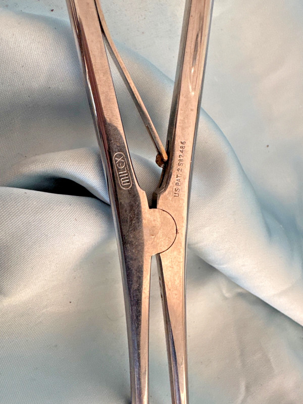 Vintage Milex Medical Forceps Clamps Stainless Germany gallery