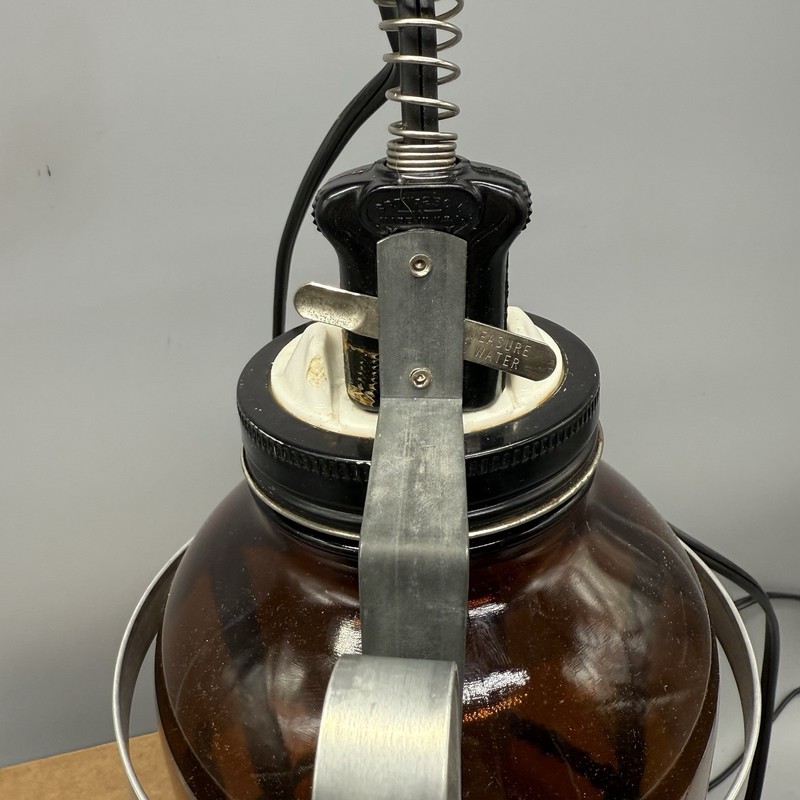 Vintage Kaz Electric Vaporizer No. 105 Tested Works Brown Glass Crackle Bottom gallery